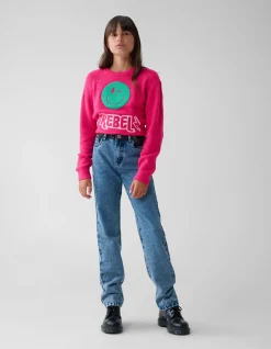 Mixed Straight Fit Jeans Mediumstone