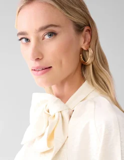 Multi Cord Hoop Oorbellen Goud