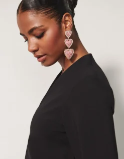 Multi Heart Oorbellen Roze By Fred