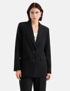 Oversized Basis Blazer Zwart