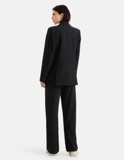 Oversized Basis Blazer Zwart