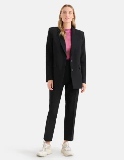 Oversized Basis Blazer Zwart
