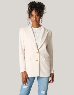 Oversized Blazer Gebroken Wit