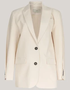 Oversized Deconstructed Blazer Gebroken Wit