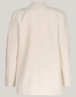 Oversized Deconstructed Blazer Gebroken Wit