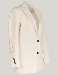 Oversized Deconstructed Blazer Gebroken Wit