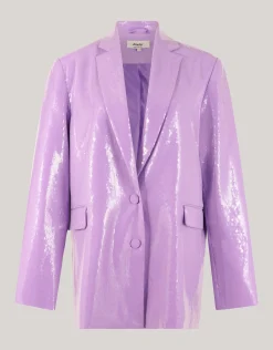 Oversized Pailletten Blazer Lichtpaars By Lizzy