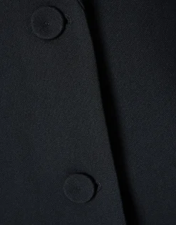 Oversized Strik Blazer Zwart