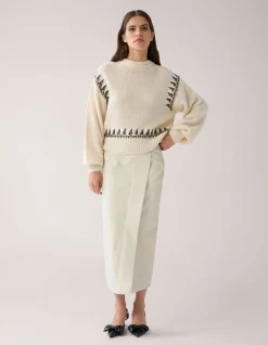 Overslag Rok Gebroken Wit By Mieke