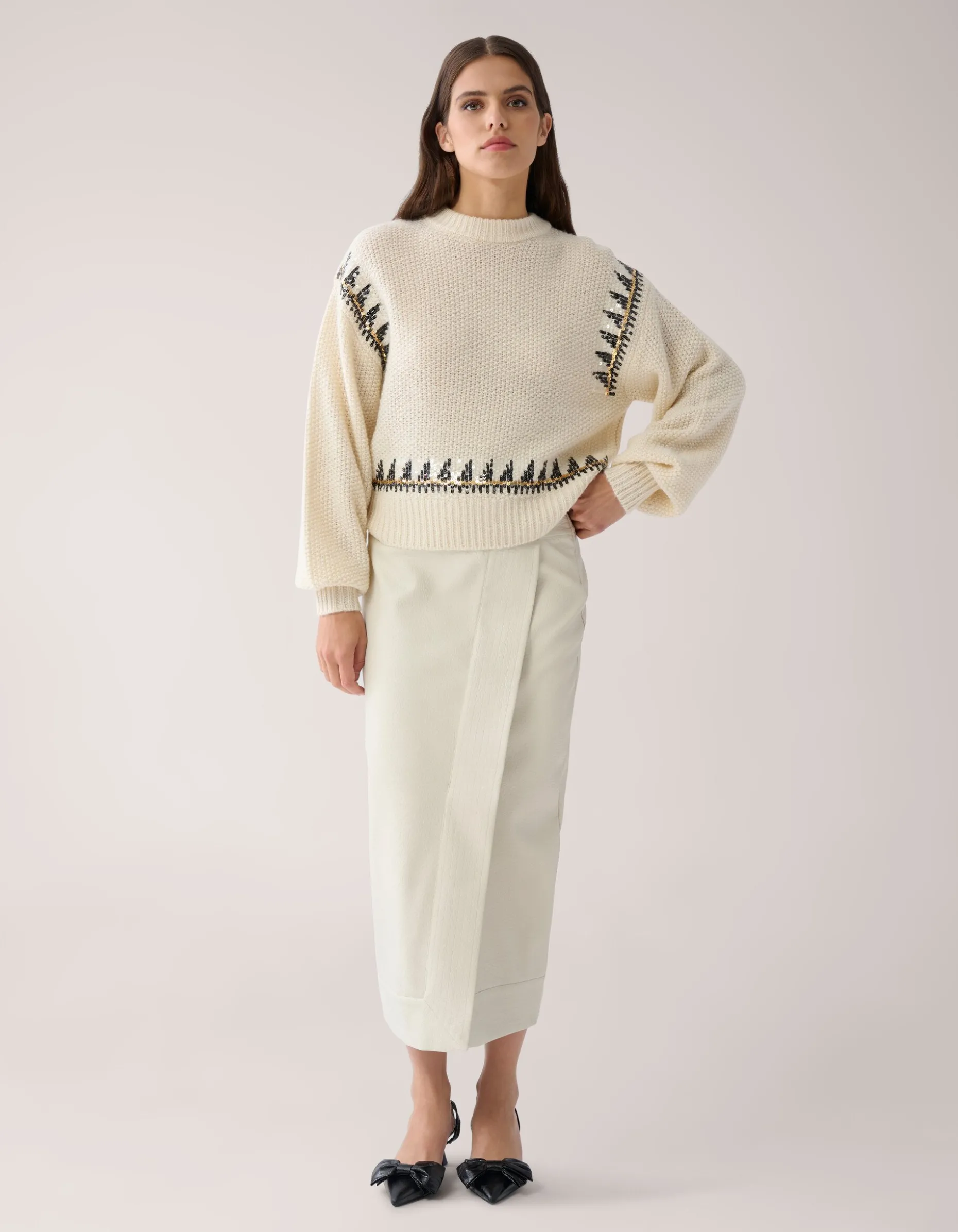 Overslag Rok Gebroken Wit By Mieke