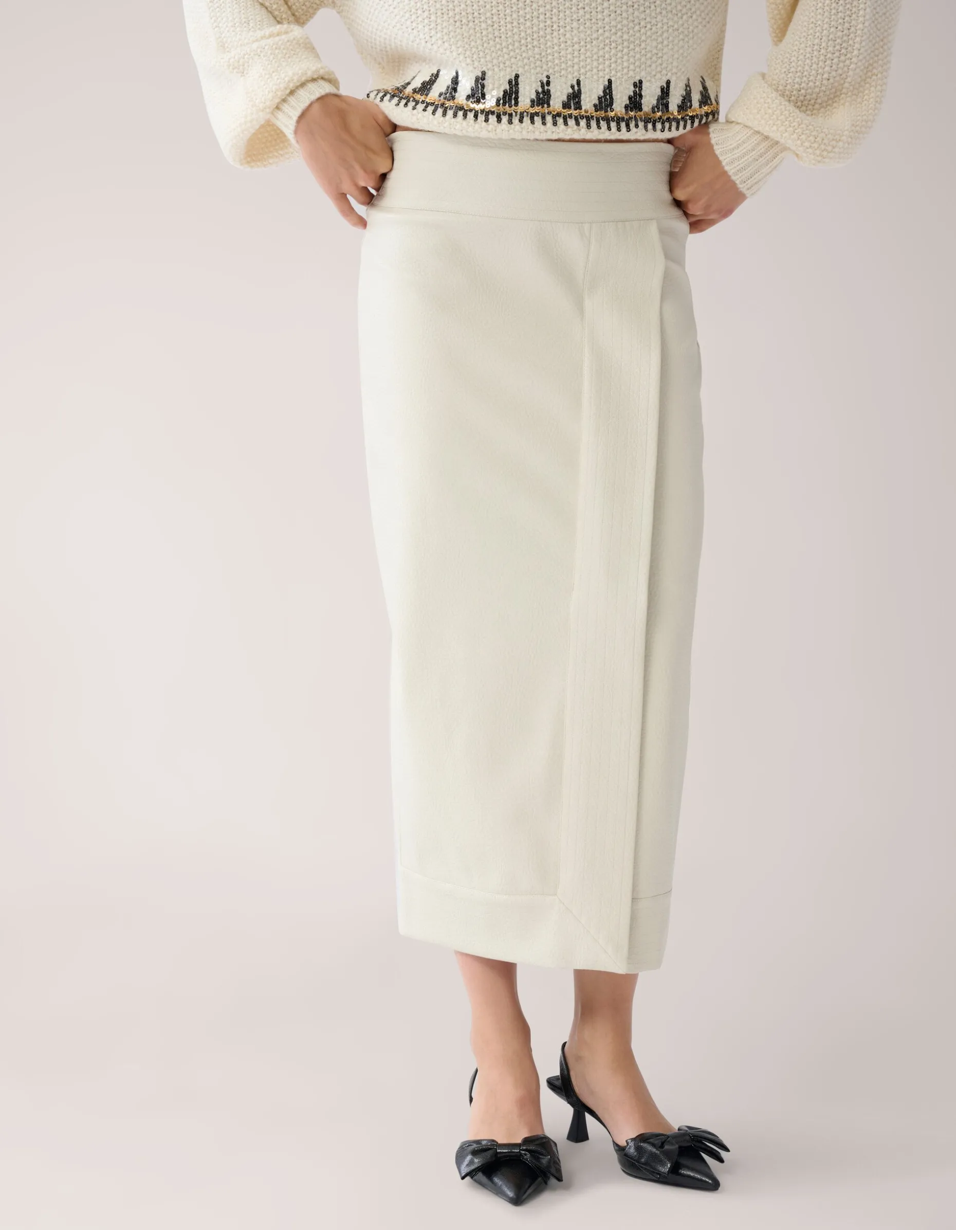 Overslag Rok Gebroken Wit By Mieke