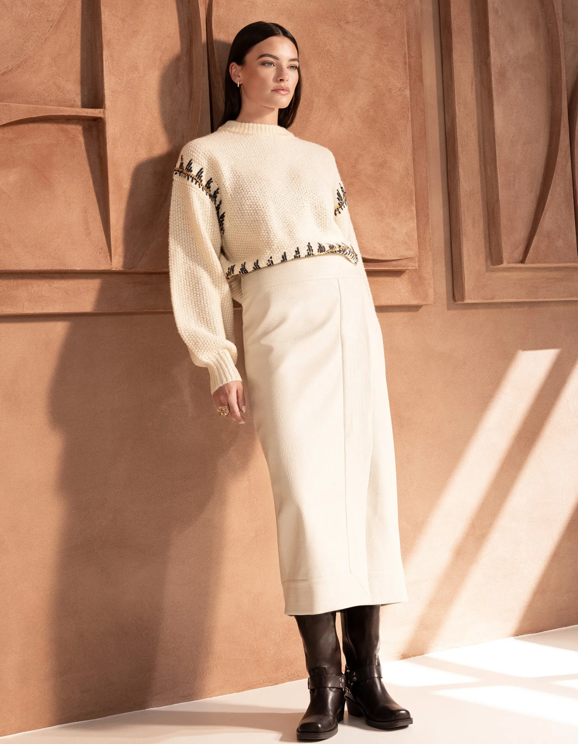 Overslag Rok Gebroken Wit By Mieke