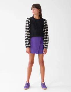 Overslag Skort Paars