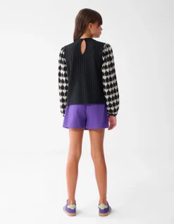 Overslag Skort Paars