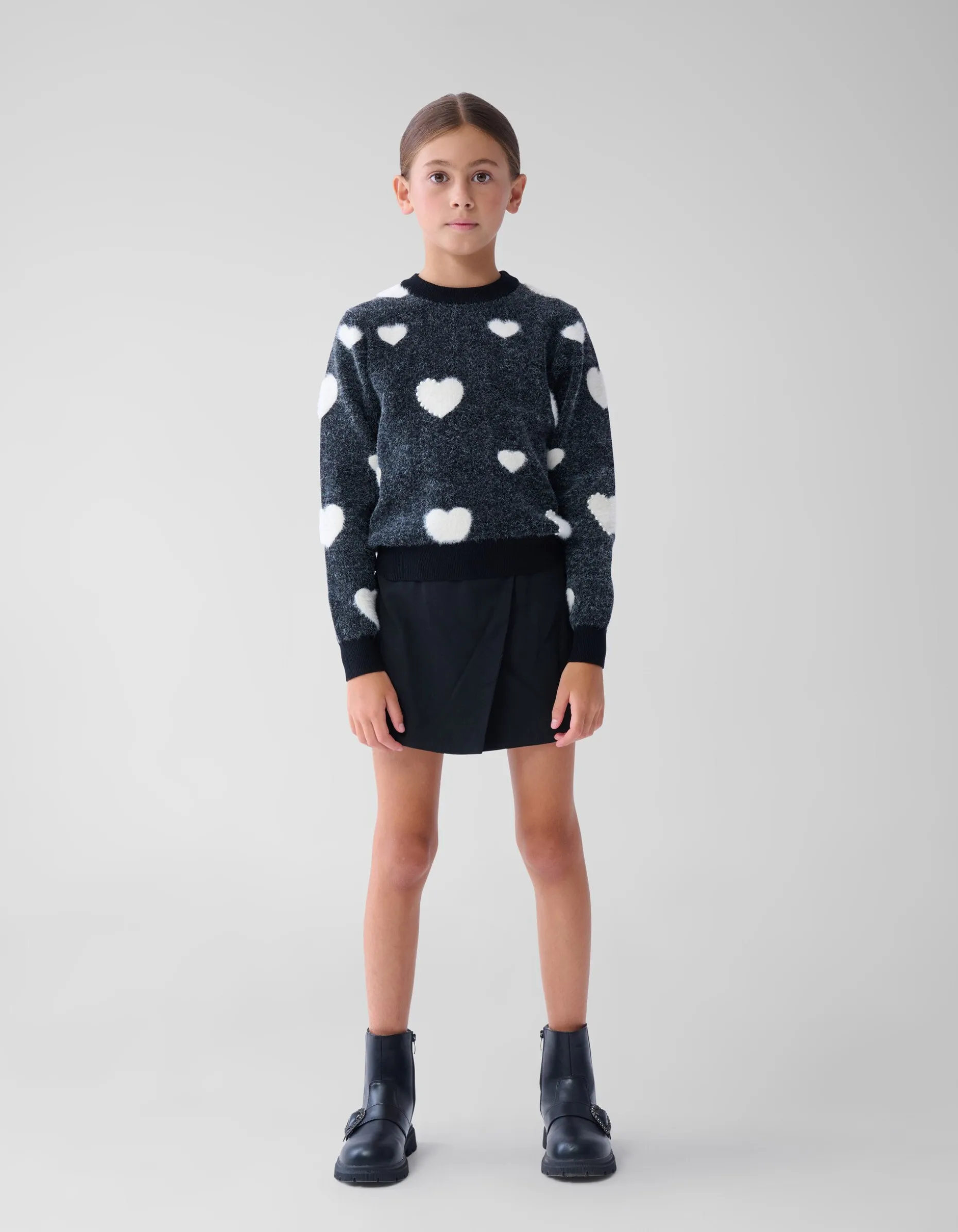 Overslag Skort Zwart