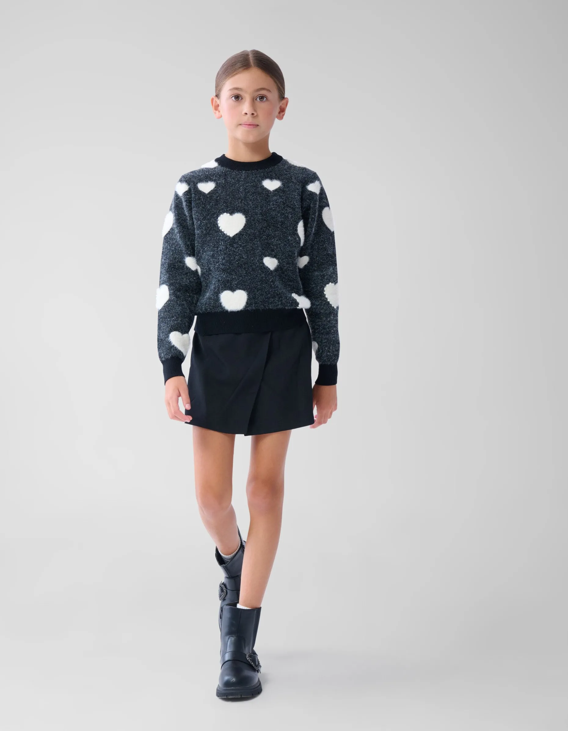 Overslag Skort Zwart