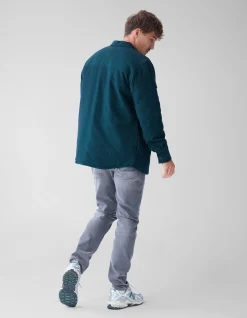 Padded Overshirt Donkergroen