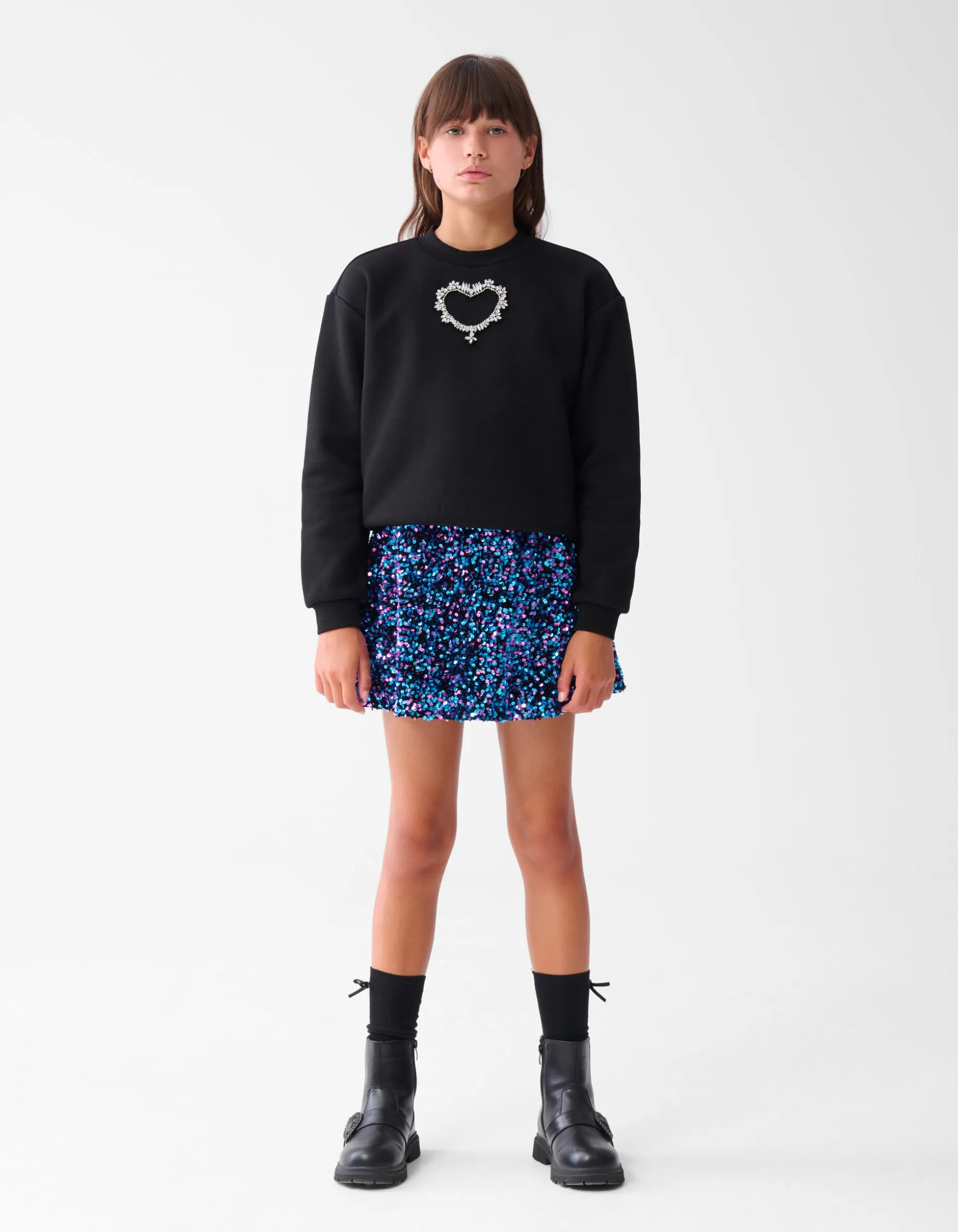 Pailletten Rok Multicolor