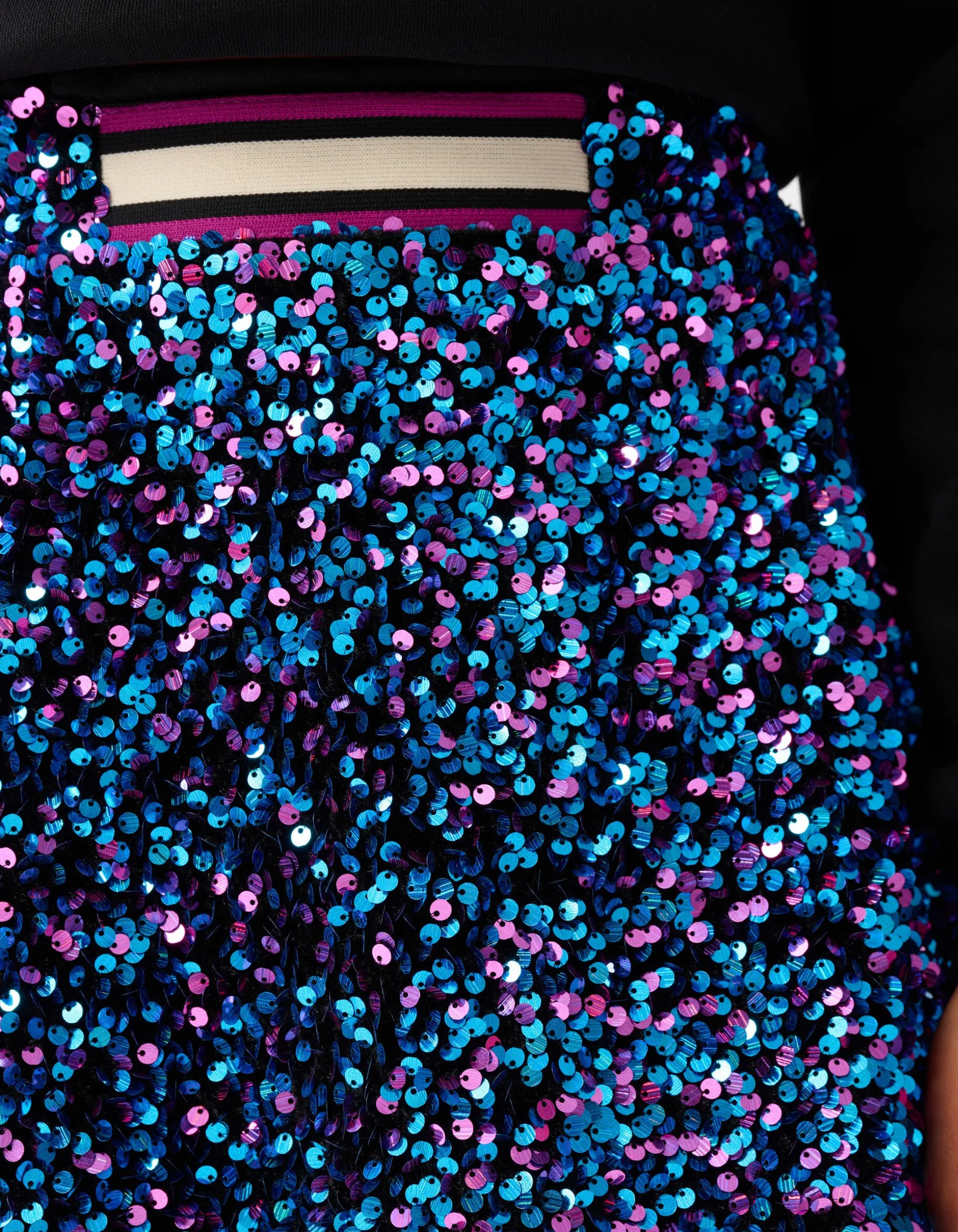 Pailletten Rok Multicolor
