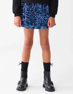 Pailletten Rok Multicolor