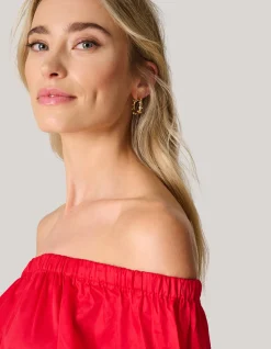 Parel Hoop Oorbellen Goud