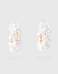 Parel Oorbellen Gebroken Wit