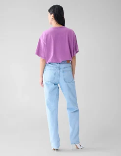 Parel Wide Leg Jeans Lichtblauw