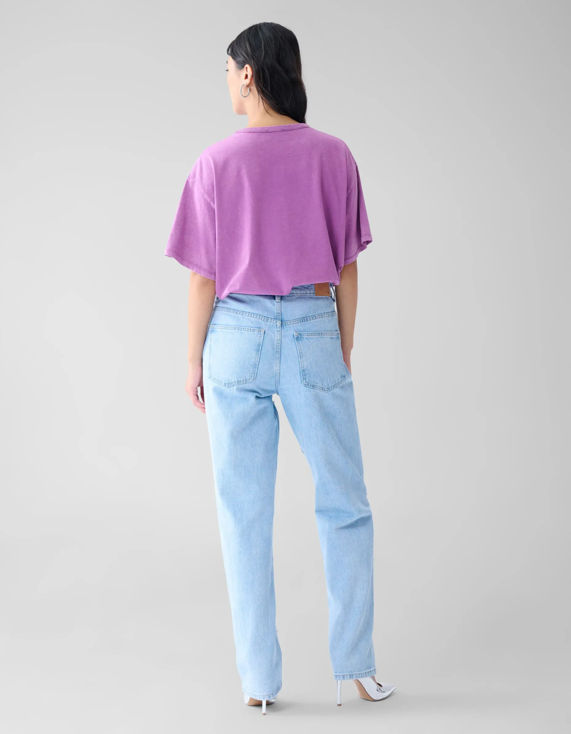 Parel Wide Leg Jeans Lichtblauw