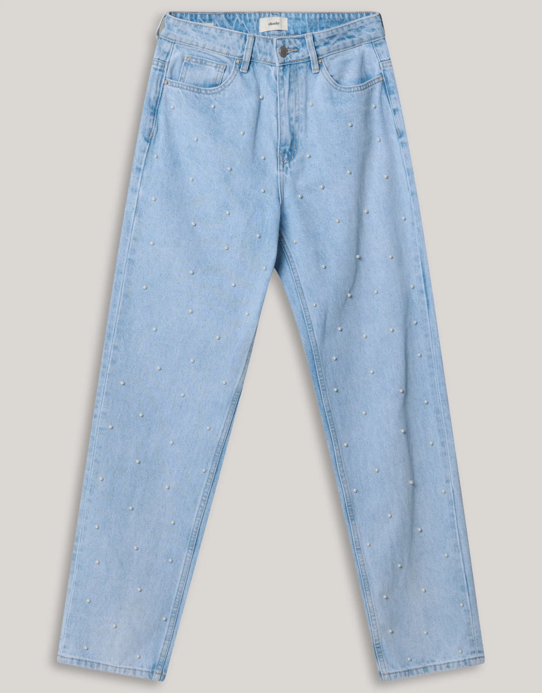 Parel Wide Leg Jeans Lichtblauw