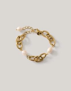 Pearl Chain Armband Goud