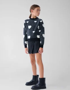 Pearl Heart Trui Zwart