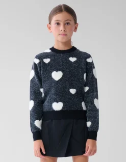 Pearl Heart Trui Zwart