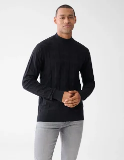 Pied De Poule Trui Zwart