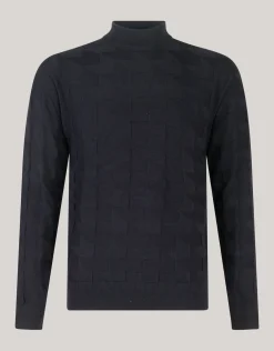 Pied De Poule Trui Zwart