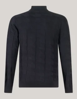 Pied De Poule Trui Zwart