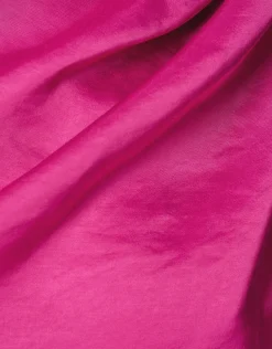 Pierced Satijnen One Shoulder Top Roze