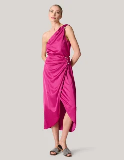 Pierced Satijnen Rok Roze