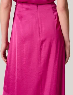 Pierced Satijnen Rok Roze