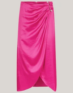 Pierced Satijnen Rok Roze