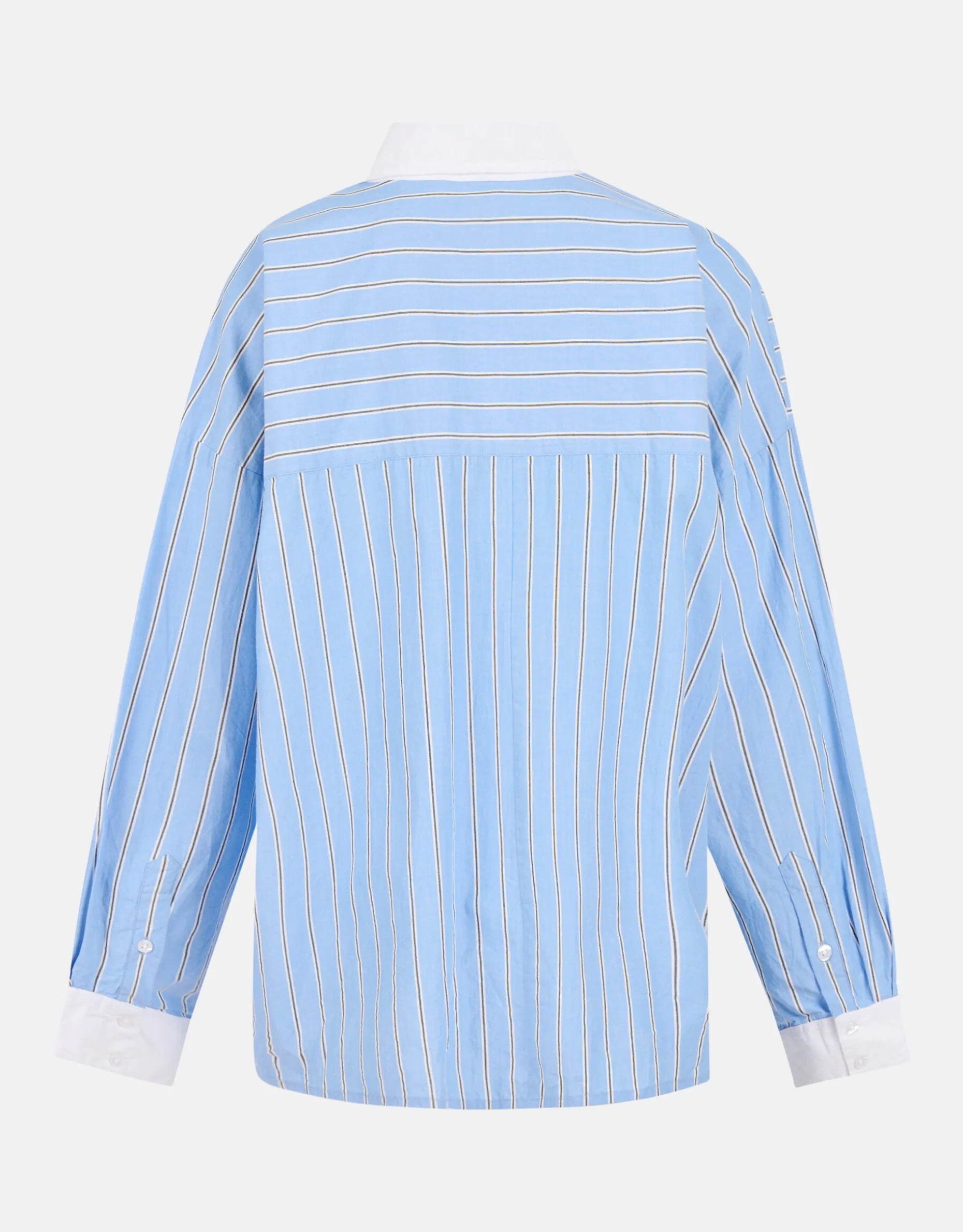 Pinstripe Blouse Lichtblauw By Lonneke