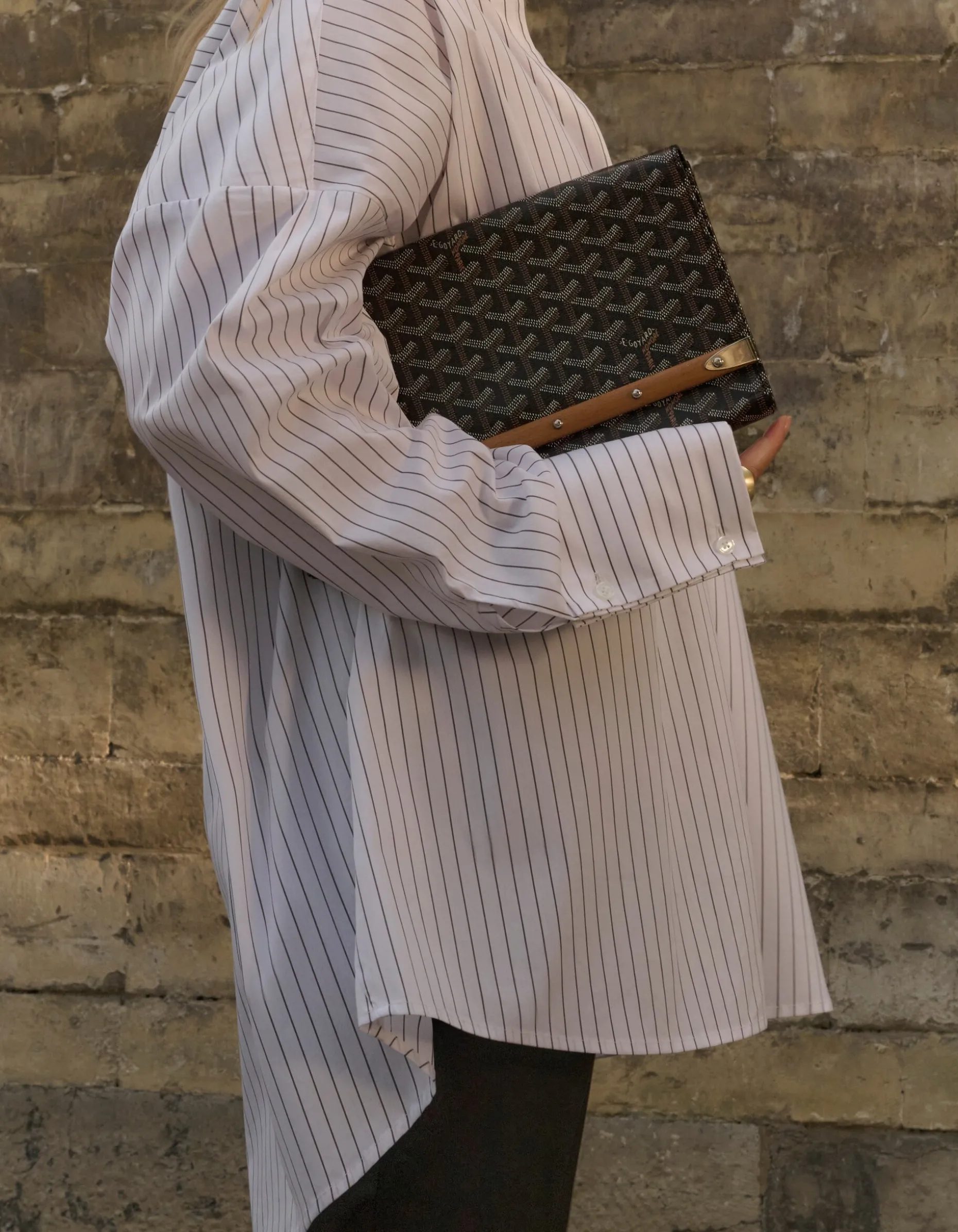 Pinstripe Blouse Wit By Lonneke