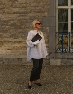 Pinstripe Blouse Wit By Lonneke