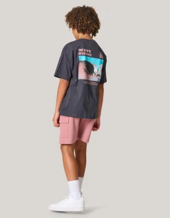 Pique Cargo Short Donkerroze