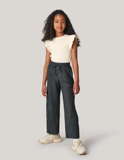 Plissé Broek Donkergrijs