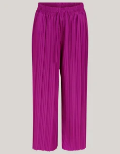 Plissé Broek Paars