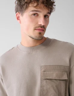 Pocket Sweater Lichtbruin