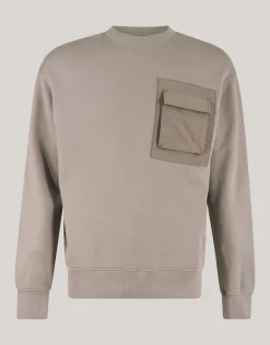 Pocket Sweater Lichtbruin