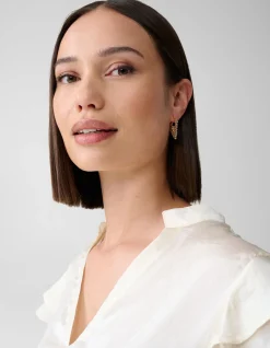 Pointy Beaded Oorbellen Goud