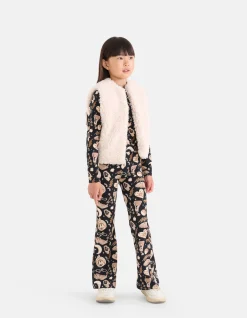 Printed Flared Broek Bruin