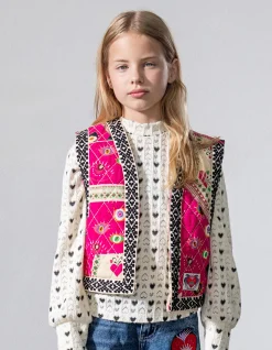 Printed Gilet Roze By Lizzy